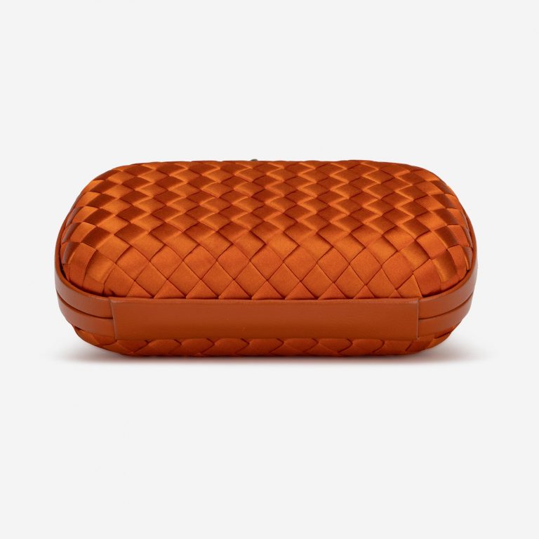 Bottega Veneta Knot Clutch Silk Orange