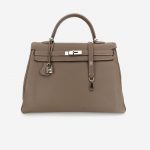 Hermès Kelly 35 Clemence Etoupe Front