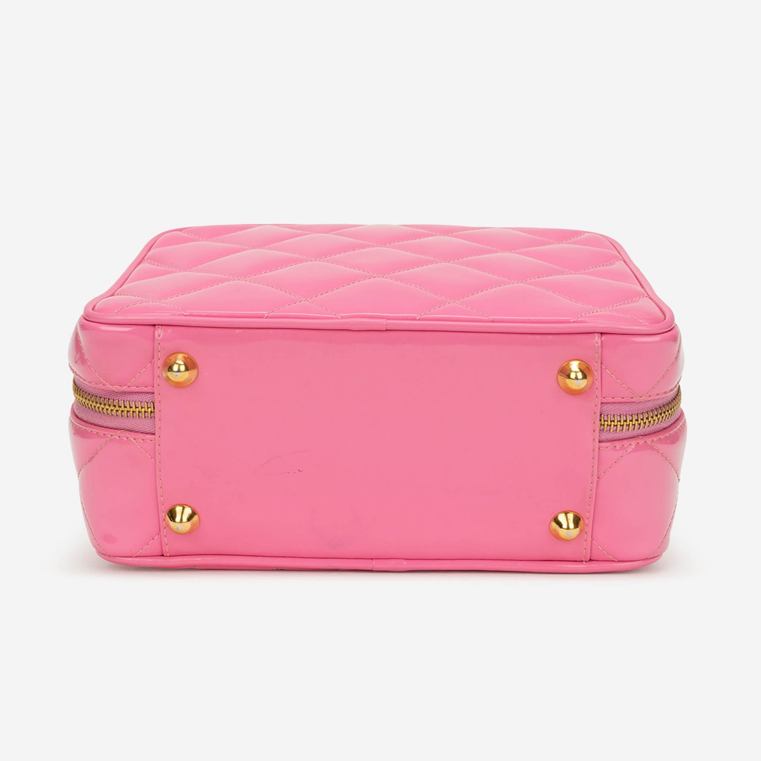 Chanel Vanity Case Medium Patent Pink SACLÀB