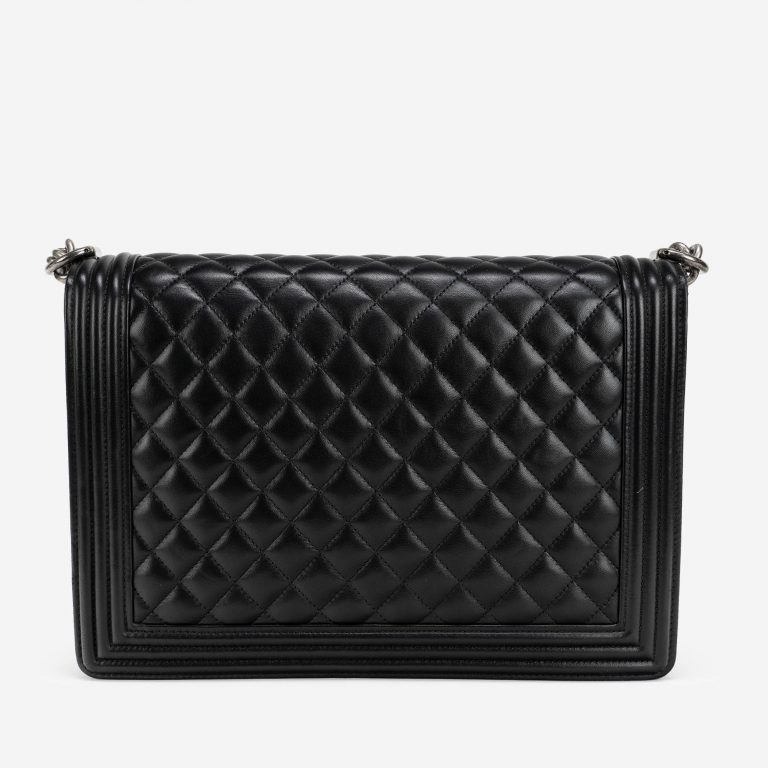 Chanel Boy Large Lamb Black Back