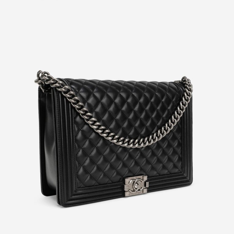 Chanel Boy Large Lamb Black Side