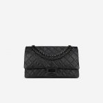 Chanel 2.55 226 So Black Aged Calfskin Front