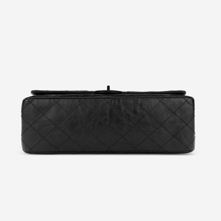 Chanel 2.55 226 So Black Aged Calfskin Bottom