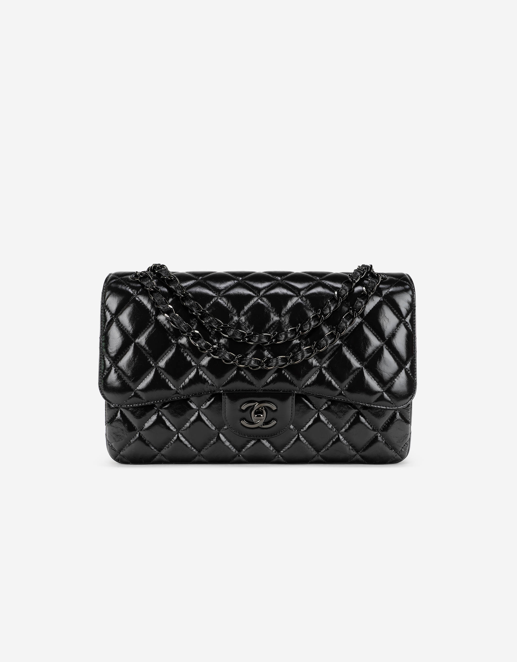Chanel Timeless Jumbo Black Leather ref.121152 - Joli Closet