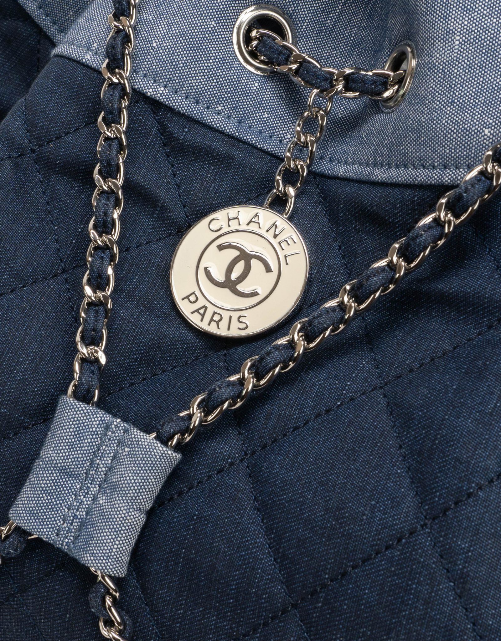 Chanel Backpack Denim Blue SACLÀB