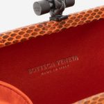Bottega Veneta Knot Clutch Silk / Python Orange Logo Inside