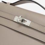 Hermès Kelly Pochette Swift Gris Asphalte PHW