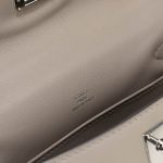 Hermès Kelly Pochette Swift Gris Asphalte Inside