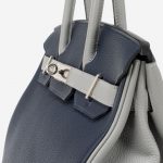 Hermès Birkin 30 Blue Encre Gris Mouette HSS Side Perspective
