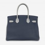 Pre-owned Hermès bag Birkin 30 HSS Togo Blue Encre / Gris Mouette Blue | Sell your designer bag on Saclab.com
