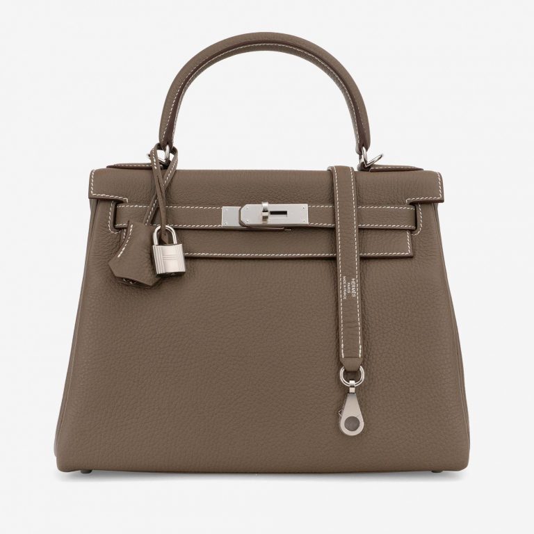 Hermès Kelly 28 Clemence Etoupe