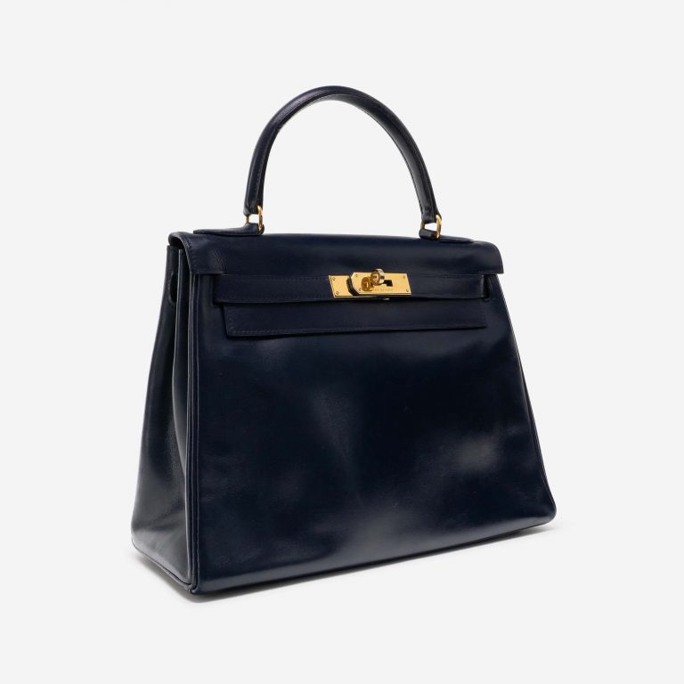 Hermès Kelly 28 Box Bleu Marine