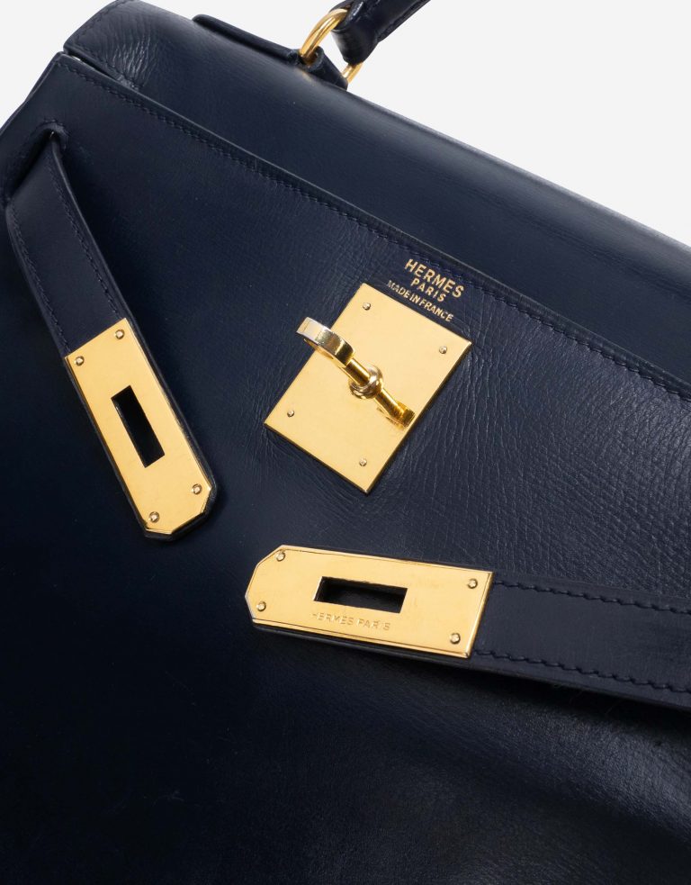 Hermès Kelly 28 Box Bleu Marine