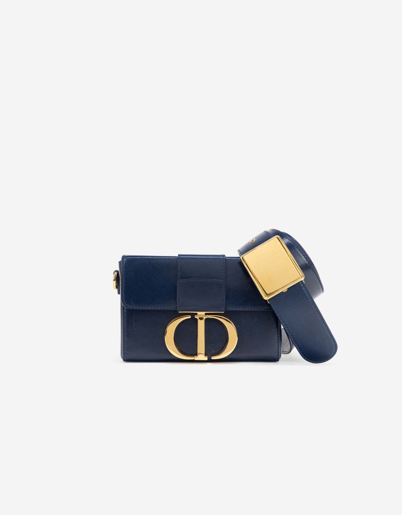 Dior 30 Montaigne Calf Navy Blue