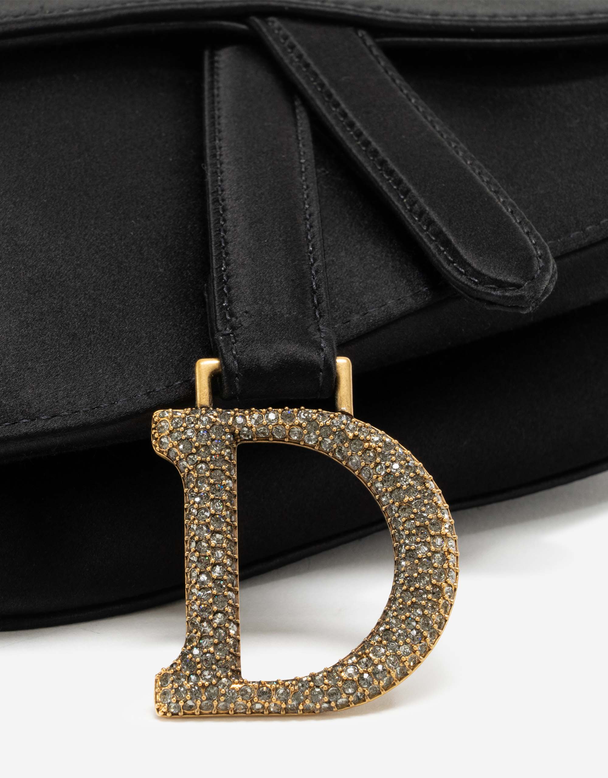 Dior Saddle Mini Satin Black