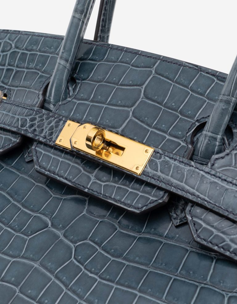 Hermès Birkin 30 Porosus Crocodile Blue Tempete