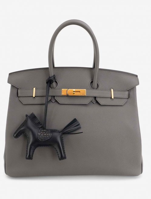 Hermès Rodeo PM Lammleder / Alligator Matte SO Black Touch