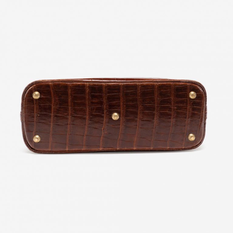 Hermès Bolide 31 Crocodile Porosus Brown