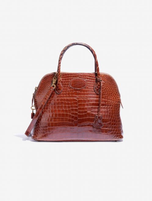 Hermès Bolide 31 Porosus Crocodile Brown