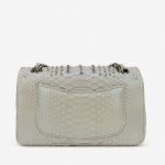 Chanel Timeless Small Python Silver