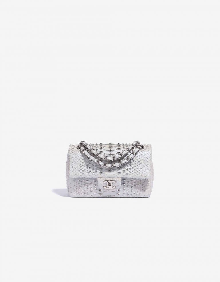 Chanel Timeless Petit Python Argent