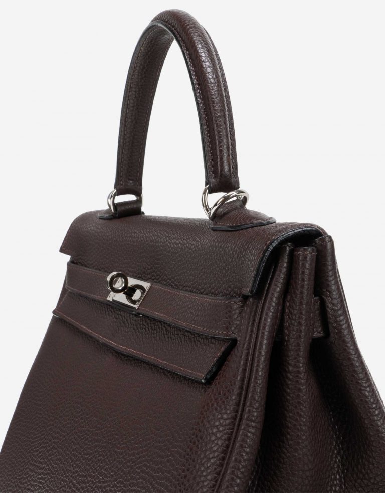 Hermès Kelly 35 Clemence Chocolate