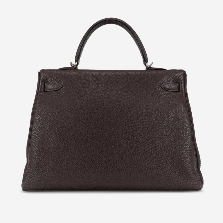 Hermès Kelly 35 Clemence Chocolate