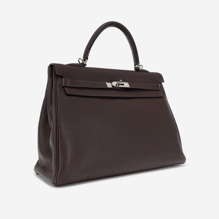 Hermès Kelly 35 Clemence Chocolate