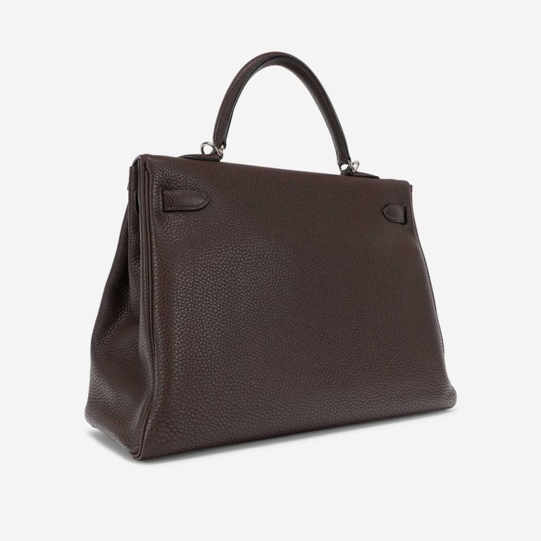 Hermès Kelly 35 Clemence Chocolate