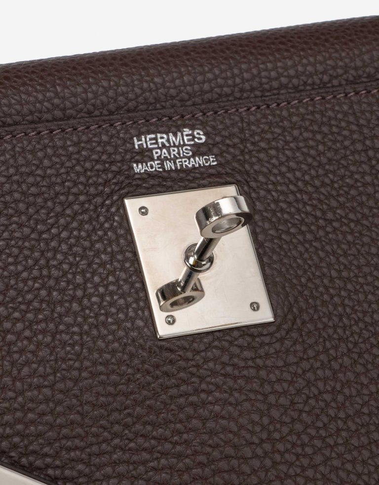 Hermès Kelly 35 Clemence Chocolate