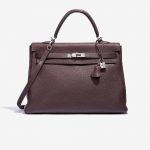 Hermès Kelly 35 Clemence Chocolate 