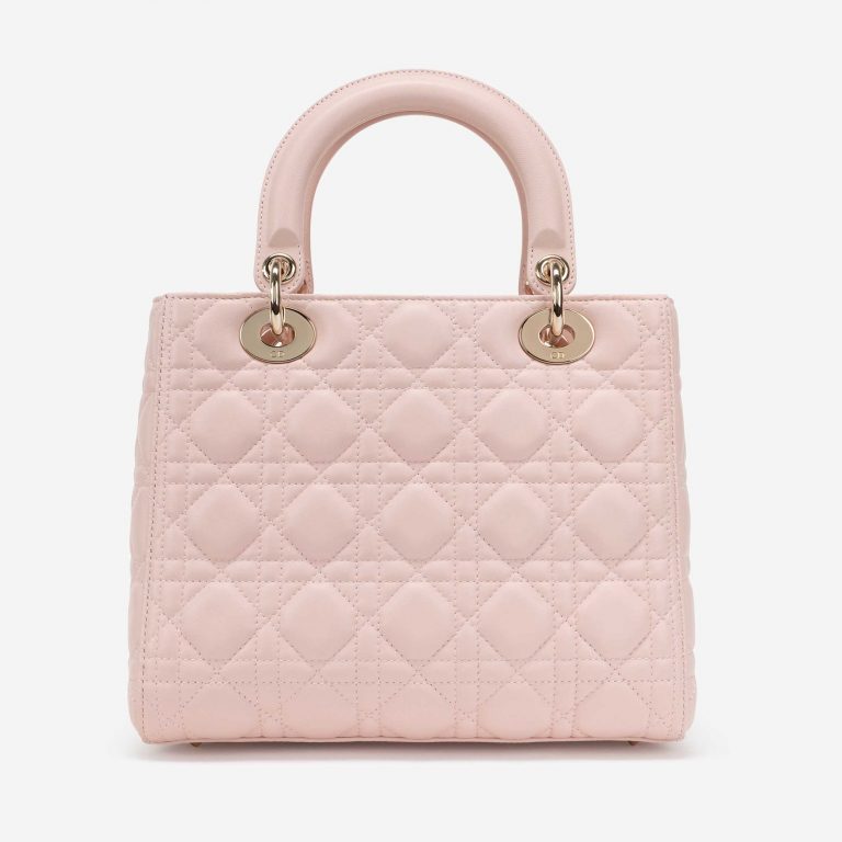 Dior Lady mittelgroße Tasche Kalbsleder Rosa