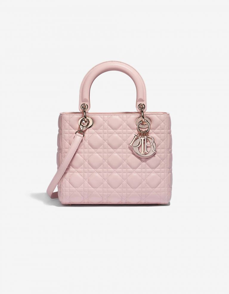 Dior Lady mittelgroße Tasche Kalbsleder Rosa
