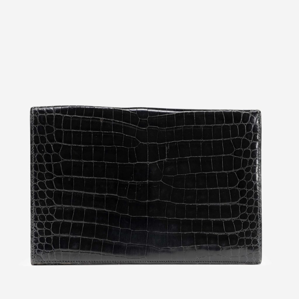 Hermès Rio Porosus Crocodile Black | SACLÀB