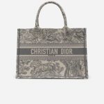 Dior Book Tote Small Toile Beige / Grey