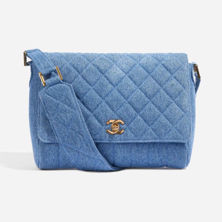 Chanel Vintage Flap Medium Denim Blue