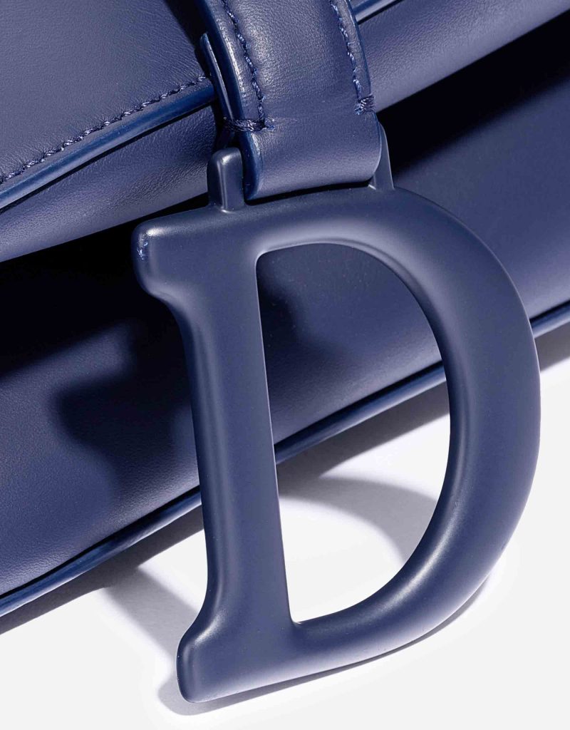 Dior Saddle Medium Calf Ultramatte Blue | SACLÀB