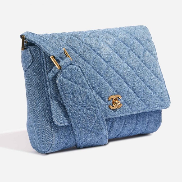 Chanel Vintage Flap Medium Denim Blue