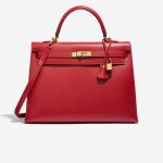 Hermès Kelly 35 Tadelakt Rouge Vif