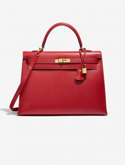 Hermès Kelly 35 Tadelakt Rouge Vif