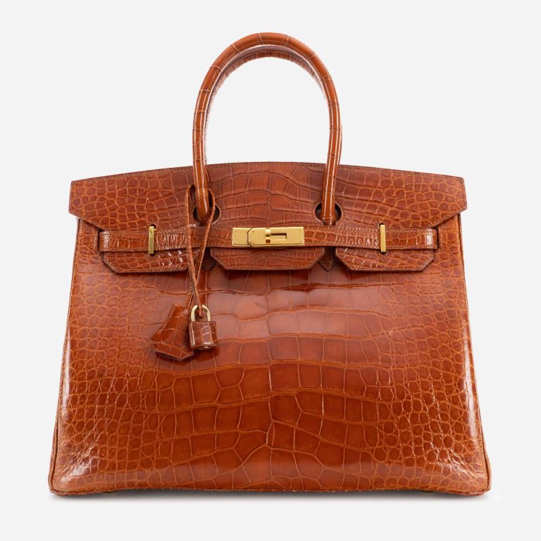 Hermès Birkin 35 Alligator Mississippi Marron