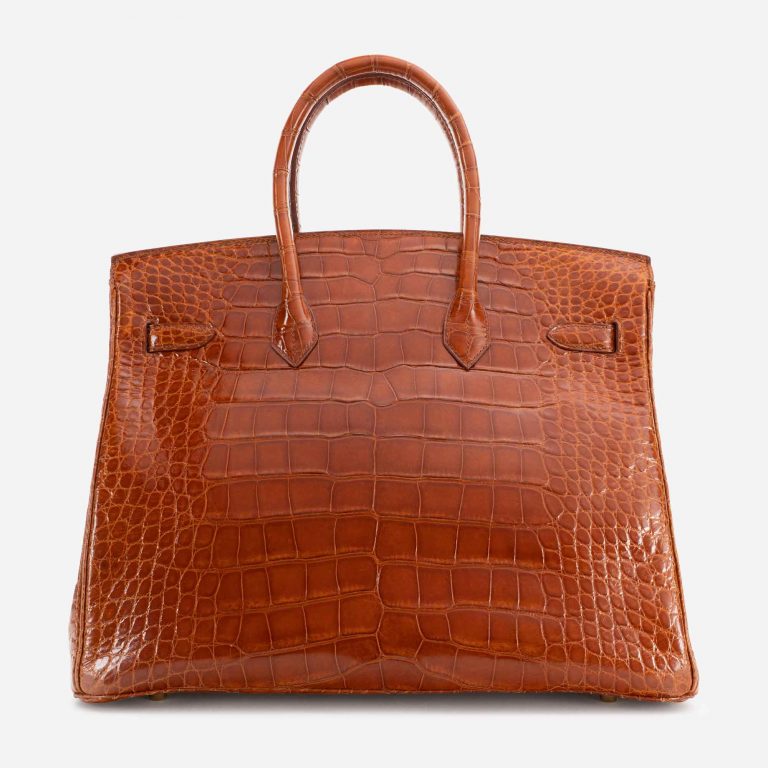 Hermès Birkin 35 Alligator Mississippi Marron