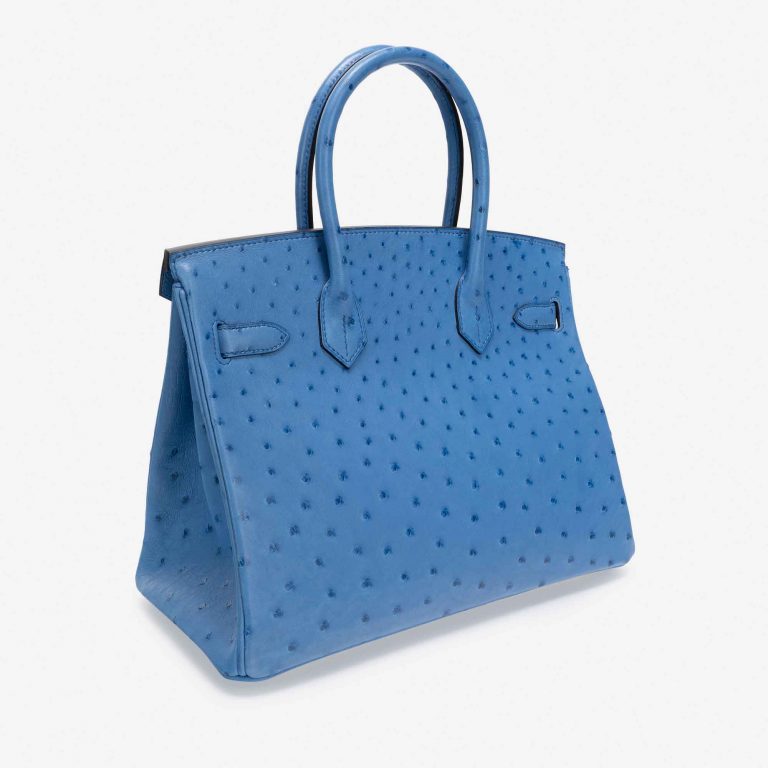 Hermès Birkin 30 Ostrich Blue Mykonos