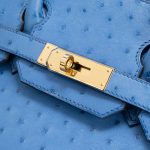 Hermès Birkin 30 Ostrich Blue Mykonos
