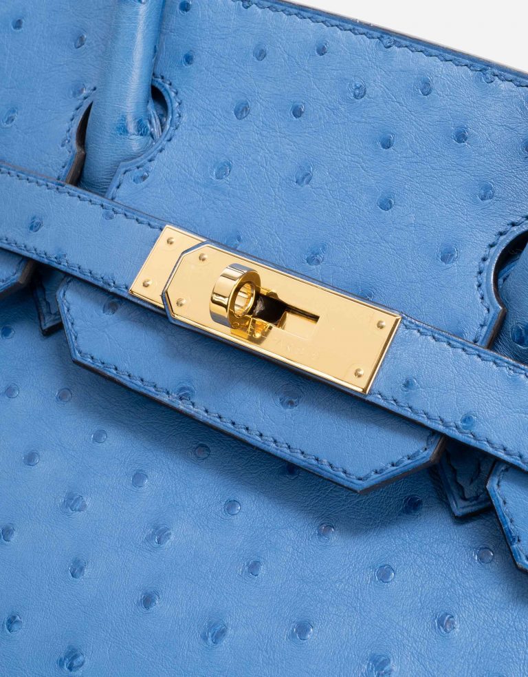 Hermès Birkin 30 Ostrich Blue Mykonos