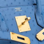 Hermès Birkin 30 Ostrich Blue Mykonos