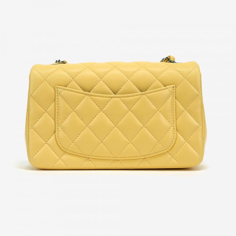 Chanel Rainbow Timeless Mini Rectangular Lamb Yellow / Petrol