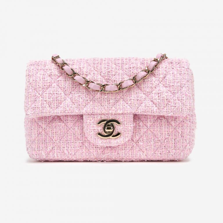 Chanel Timeless Mini Rectangular Tweed Pink