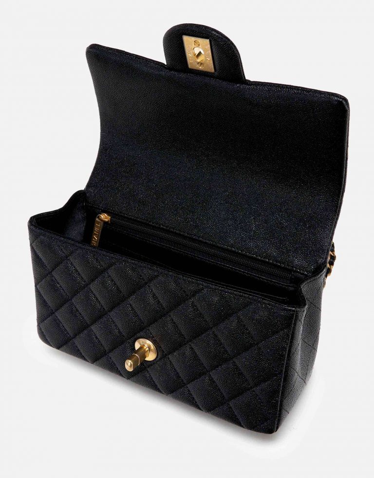 Chanel Timeless Handle Mini-Tasche Caviar-Leder Schwarz