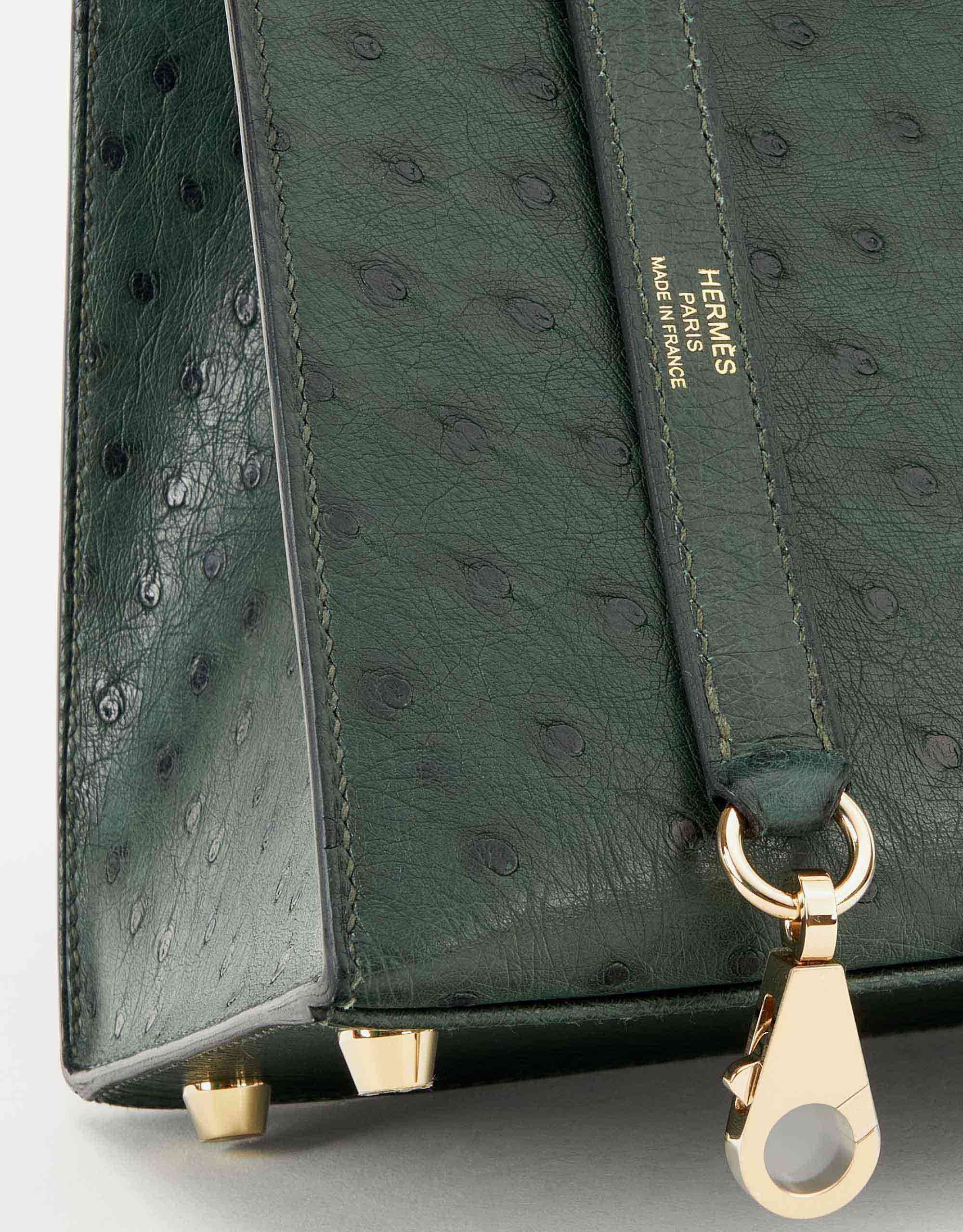 Hermès Kelly Long Wallet Ostrich Vert Verone